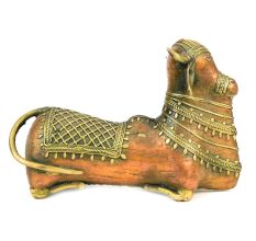 Brass Nandi Bull Statue Vahana of Shiva