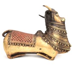 Nandi Bull (Ox of Shiva) Brass Statue Carrier