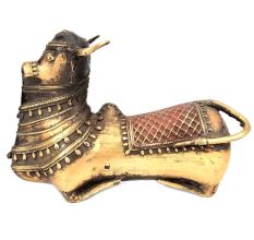 Nandi Bull (Ox of Shiva) Brass Statue Carrier