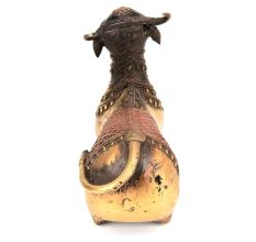 Nandi Bull (Ox of Shiva) Brass Statue Carrier