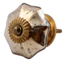 Antique Golden Glass Knob