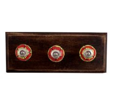 Auricula Winifred Ceramic Wooden Hooks