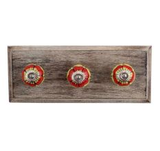 Auricula Winifred Ceramic Wooden Hooks