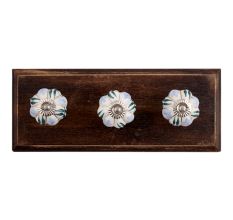 Grapes Ceramic Wooden Hooks