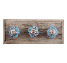 Very Berry Ceramic Wooden Hooks