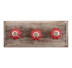 Sunset Ceramic Wooden Hooks