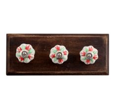 Watsonia Ceramic Wooden Hooks