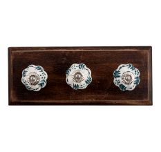 Lemon Grass Ceramic Wooden Hooks