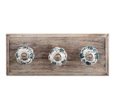 Lemon Grass Ceramic Wooden Hooks
