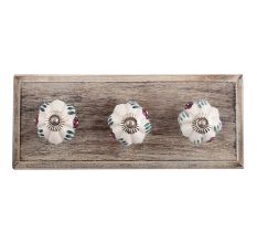 Erica Melanthera Ceramic Wooden Hooks