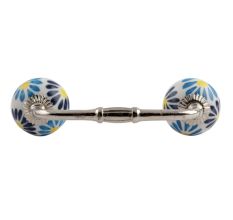 Blue Angel Ceramic Bridge Handle
