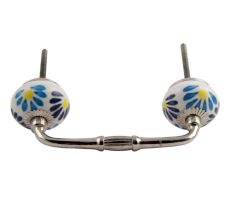 Blue Angel Ceramic Bridge Handle