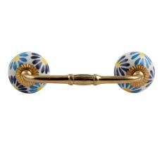 Blue Angel Ceramic Bridge Handle