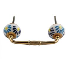 Blue Angel Ceramic Bridge Handle