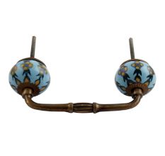 Green Grass Ceramic Bridge Handle