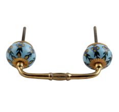 Green Grass Ceramic Bridge Handle
