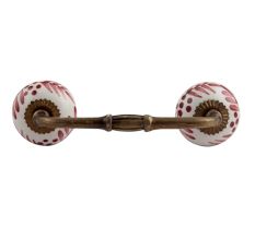 Light Brown Leaf Ceramic Bridge Handle