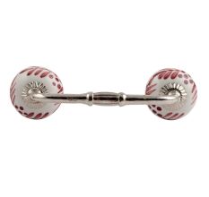 Light Brown Leaf Ceramic Bridge Handle
