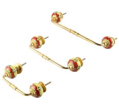 Auricula Winifred Ceramic Bridge Handle
