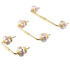 Silhouetted Brown Ceramic Bridge Handle