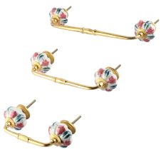 Royal Pink Ceramic Bridge Handle