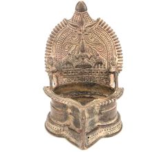 Hindu Goddess Lakshmi Lamp Temple Oil Lamp Diya