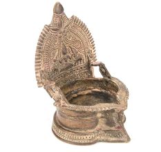 Hindu Goddess Lakshmi Lamp Temple Oil Lamp Diya