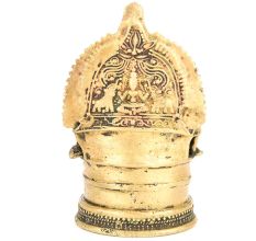 Brass Kamakshi Religious Hindu Goddess Laxmi Diwali Puja Temple Diya Oil Lamp