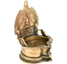 Bronze Gajalakshmi Vilakku (Lamp) for Diwali Celebration