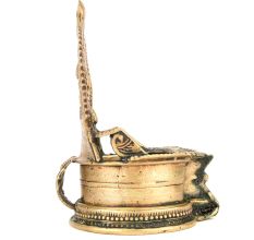 Bronze Gajalakshmi Vilakku (Lamp) for Diwali Celebration