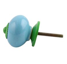 Sky Blue Green Fitting Ceramic Knob