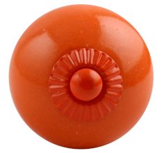 Solid Orange Ceramic Knob Orange Fitting