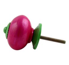 Neon Pink Green Fitting Ceramic Knob