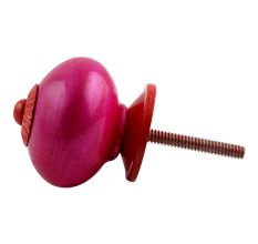 Neon Pink Red Fitting Ceramic Knob