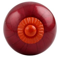 Neon Cherry Orange Fitting Round Ceramic Knob