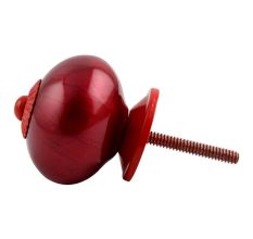 Neon Cherry Red Fitting Round Ceramic Knob