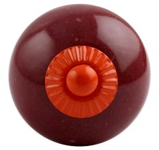 Cherry Solid Round Orange Fitting Ceramic Knob