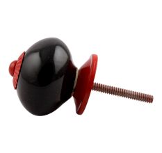 Black Round Red Fitting Ceramic Knob