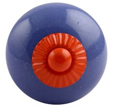 Slate Blue Orange Fitting Ceramic Knob
