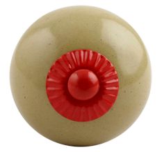 Spanish Olive Red Fitting Ceramic Knob