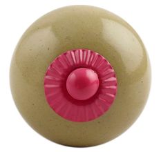 Spanish Olive Pink Fitting Ceramic Knob