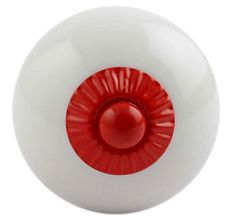 White Red Fitting Ceramic Knob