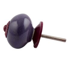 Purple Round Purple Fitting Ceramic Knob
