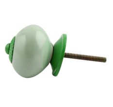 Solid Light Green Fitting Ceramic Knob