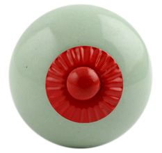Solid Light Green Red Fitting Ceramic Knob