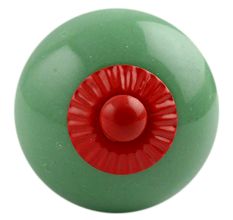 Solid Pea Green Red Fitting Ceramic Knob