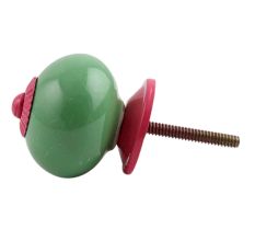 Solid Pea Green Pink Fitting Ceramic Knob