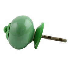 Solid Pea Green Fitting Ceramic Knob