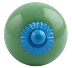 Solid Pea Green Turquoise Fitting Ceramic Knob