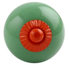 Solid Pea Green Orange Fitting Ceramic Knob